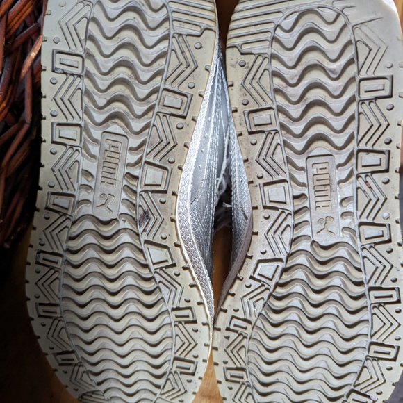 FAB/SILVER HIGH TOP PUMAS! LIMITED ED! GREAT COND!! - Picture 6 of 6